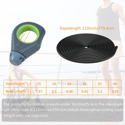 Unlike Traditional Skipping Rope, This Jump Rope Is Cordless, Built-in Stainless Steel Bearing Which Is Durable, 360 Degree Rotation And Tangle Free.No Worry About Hitting Your Legs Or Tripping.