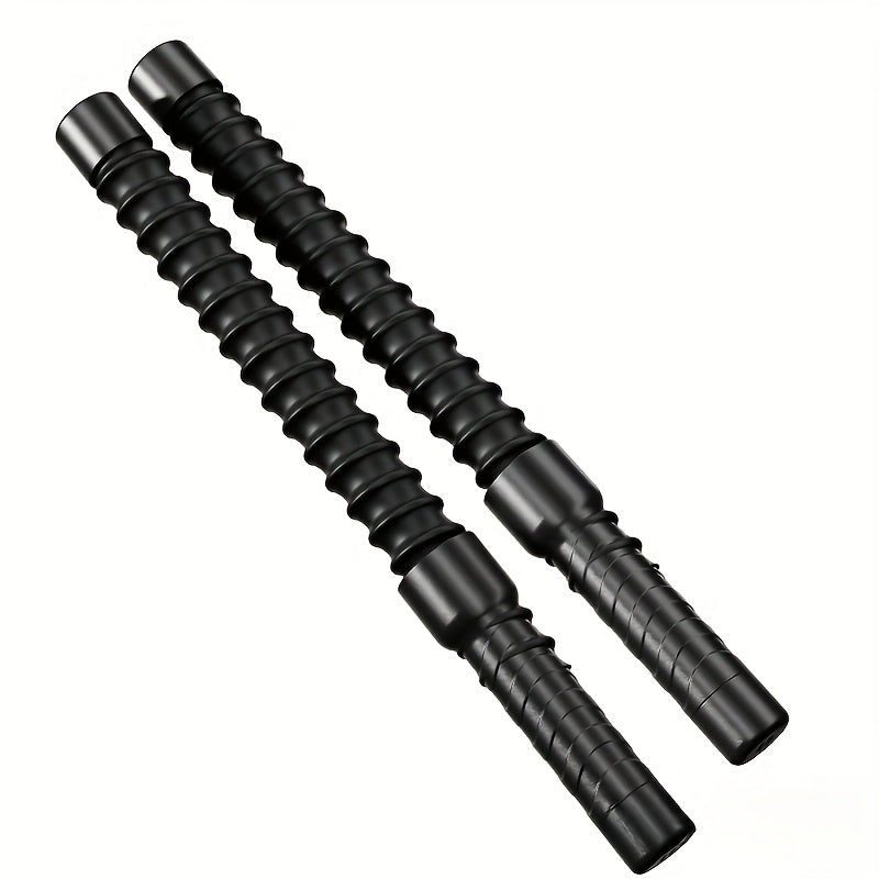 2pcs Adjustable Wireless Jump Rope - Portable, Silent, Durable Steel & Weighted Skipping Ropes for Home Gym Workouts, Black, Weighted Jump Rope