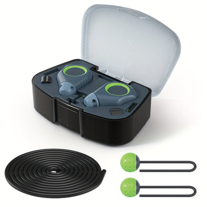 Unlike Traditional Skipping Rope, This Jump Rope Is Cordless, Built-in Stainless Steel Bearing Which Is Durable, 360 Degree Rotation And Tangle Free.No Worry About Hitting Your Legs Or Tripping.
