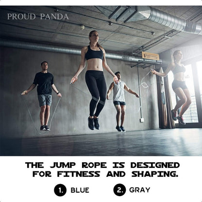 1LB Heavy-Duty Weighted Jump Rope for Adults - Adjustable Length Professional Skipping Rope with Silicone Non-Slip Grips, Cardio Boxing Workout, Home Gym & Outdoor Training, 12-Month Warranty