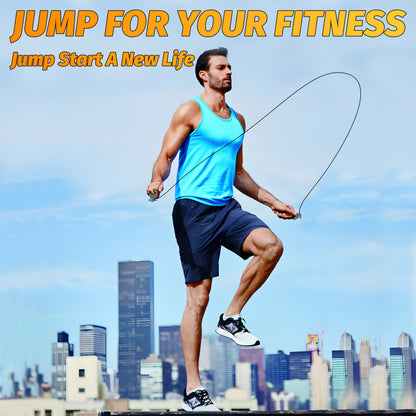 Unlike Traditional Skipping Rope, This Jump Rope Is Cordless, Built-in Stainless Steel Bearing Which Is Durable, 360 Degree Rotation And Tangle Free.No Worry About Hitting Your Legs Or Tripping.