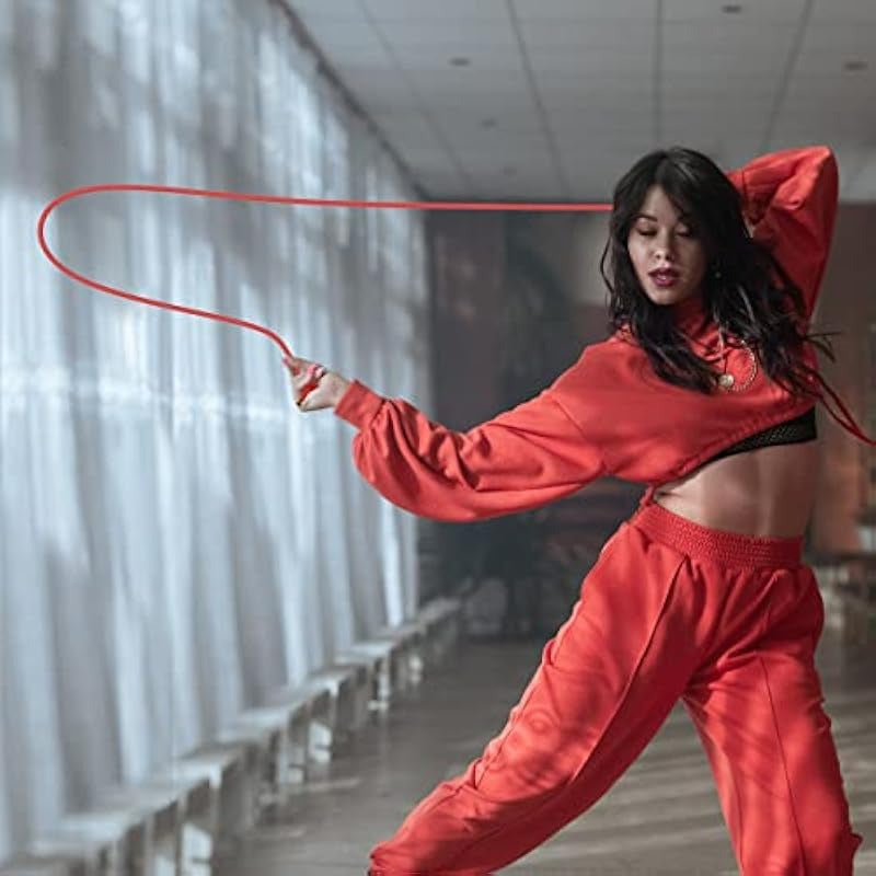 Flow Rope for Fitness High Performance Double Woven Workout Rope Adjustable Flow Jump Rope for Men Women Training Indoor Outdoor Cardio Exercise Rope for beginner