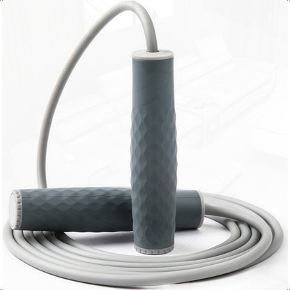 1LB Heavy-Duty Weighted Jump Rope for Adults - Adjustable Length Professional Skipping Rope with Silicone Non-Slip Grips, Cardio Boxing Workout, Home Gym & Outdoor Training, 12-Month Warranty